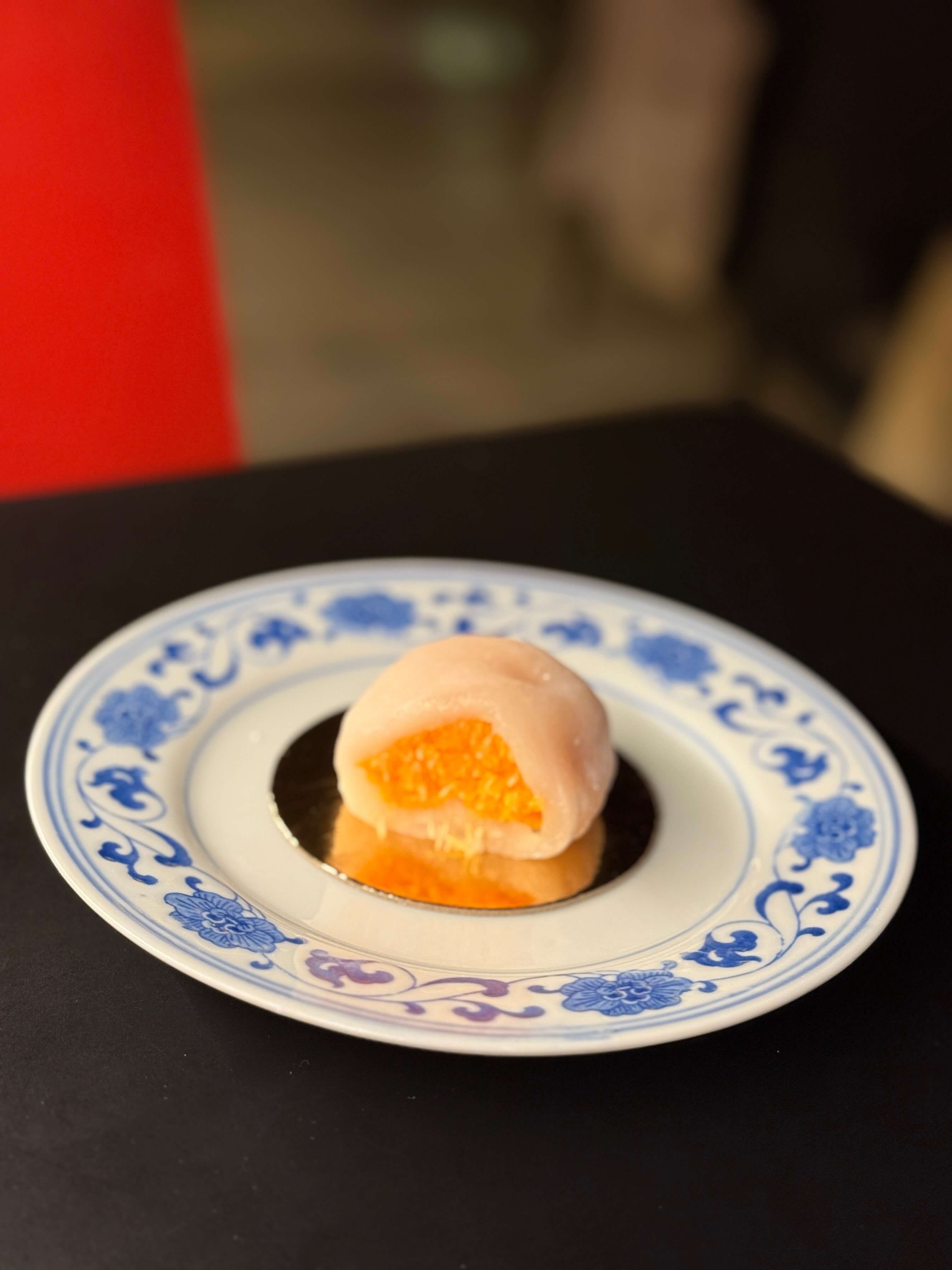 Mochi de boniato y coco sin gluten